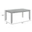 Table de salle à manger rectangulaire Liam L 64 po x l 38 po Liam