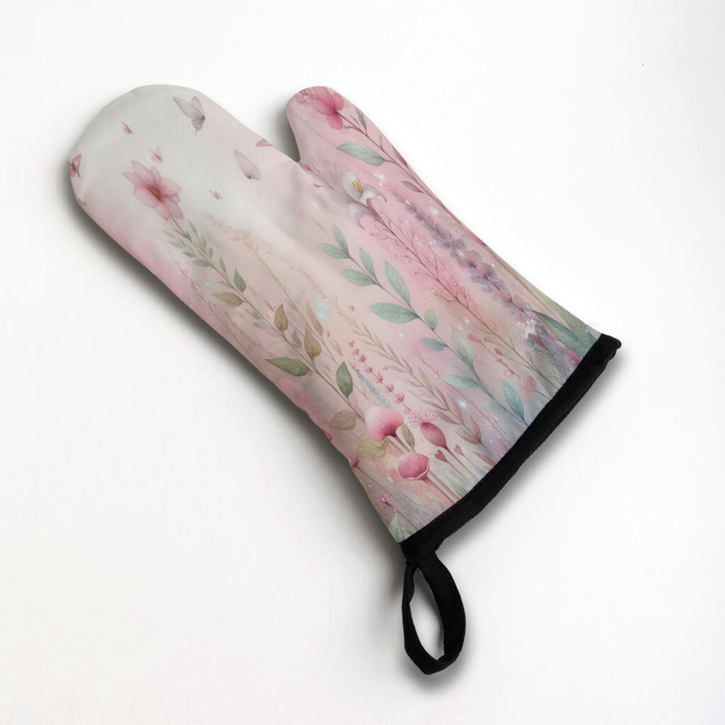 Whimsy Flora Oven Mitt Cotton Twill