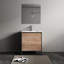 Joni 30 po L x 18 po P 2 portes Meuble-lavabo autoportant avec évier simple et Comptoir en Céramique blanc-87550547