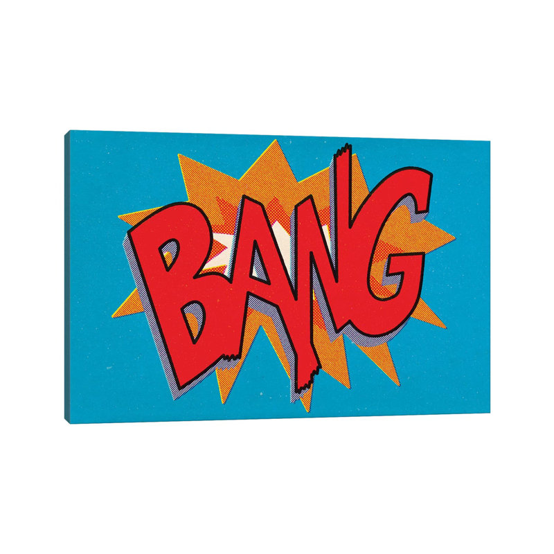 Bang by Joseph McDermott - Print on Canvas, Wrapped Canvas, 20.32 cm H x 30.48 cm W