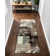 Tapis chocolat à motif de patchwork géométrique Rotonya