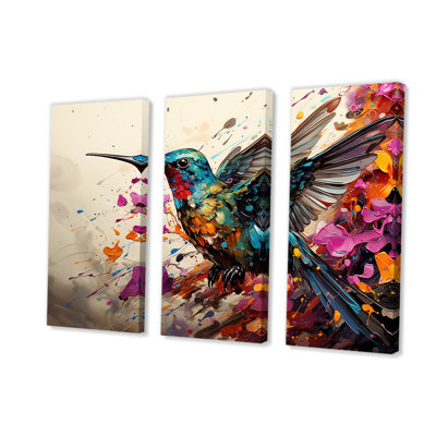 Colorful Hummingbird Wingbeat Wonder 5 - Hummingbird Animal Wall Art