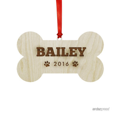Ornement en forme de bailey avec sac à cadeau