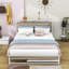 Base de lit plateforme en métal avec couchette et ports USB Wilhelmi-1035307511-1035307508
