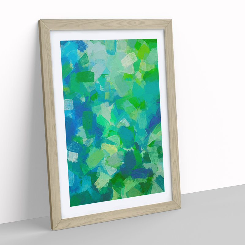 Adventure Of The West Abstract - Wall Art, 66cm H x 48cm W, Oak Framed
