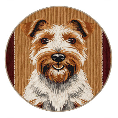 Washable Irish Terrier Dogs Area Rug