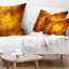 Motif abstrait fractal brun - Coussin décoratif imprimé abstrait
