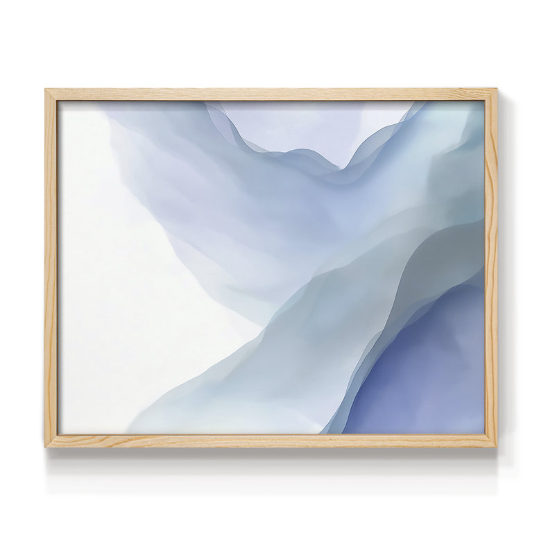 Abstract Series-XII -Framed Print - Restickable, Natural, 11" H x 14" W