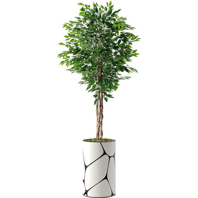 Faux Ficus Plant in Planter