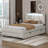 Twin Size Upholstered Platform Bed With LED Frame And 2 Drawers-110439757