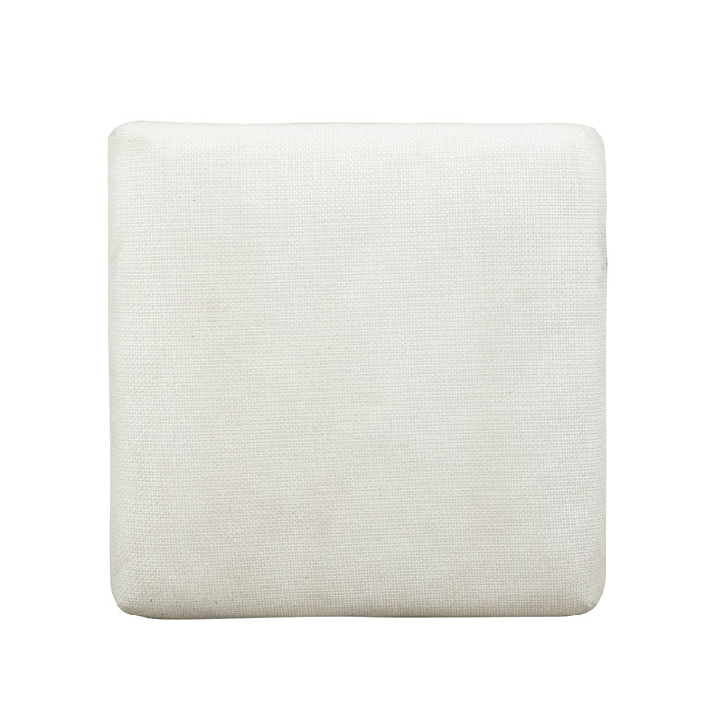 Bernstein White Upholstered Stool