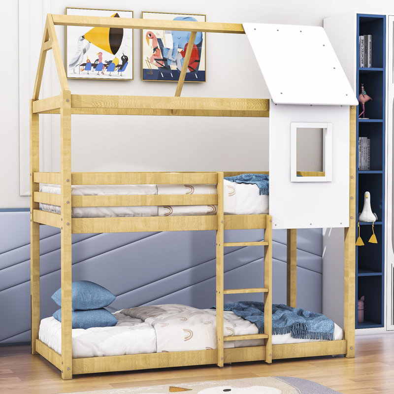 Rehan 90 x 190 cm Bunk Bed, Beige
