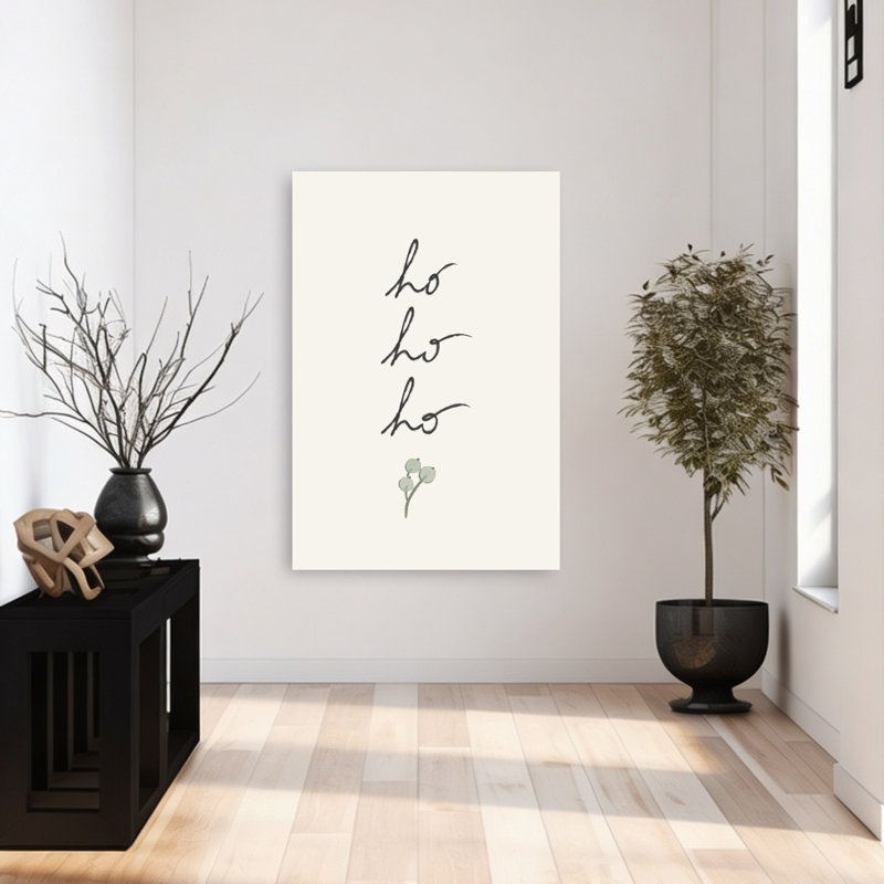 Impression sur toile Ho Ho Ho Christmas, H 48 po x l 32 po