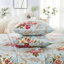 Ensemble de draps 100 % coton égyptien, 4 pièces, 800 fils, motif floral aquarelle bleu de luxe, pour chambre à coucher, chambre d'amis, dortoir étudiant, toutes saisons-128817907-130902029