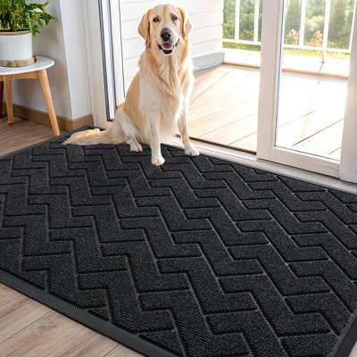 Tapis géométrique d'extérieur Welcome