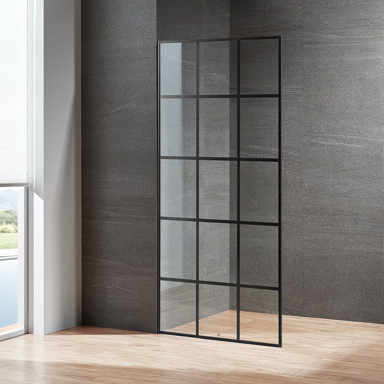 34'' W 74'' H Framed Rectangle Reversible Shower Enclosure
