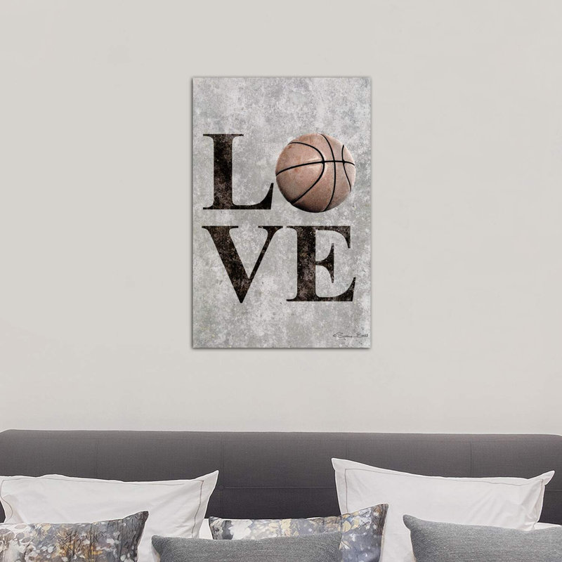 Love Basketball by Susan Ball - Wrapped Canvas Print, 66.04 cm H x 45.72 cm W x 1.91 cm D