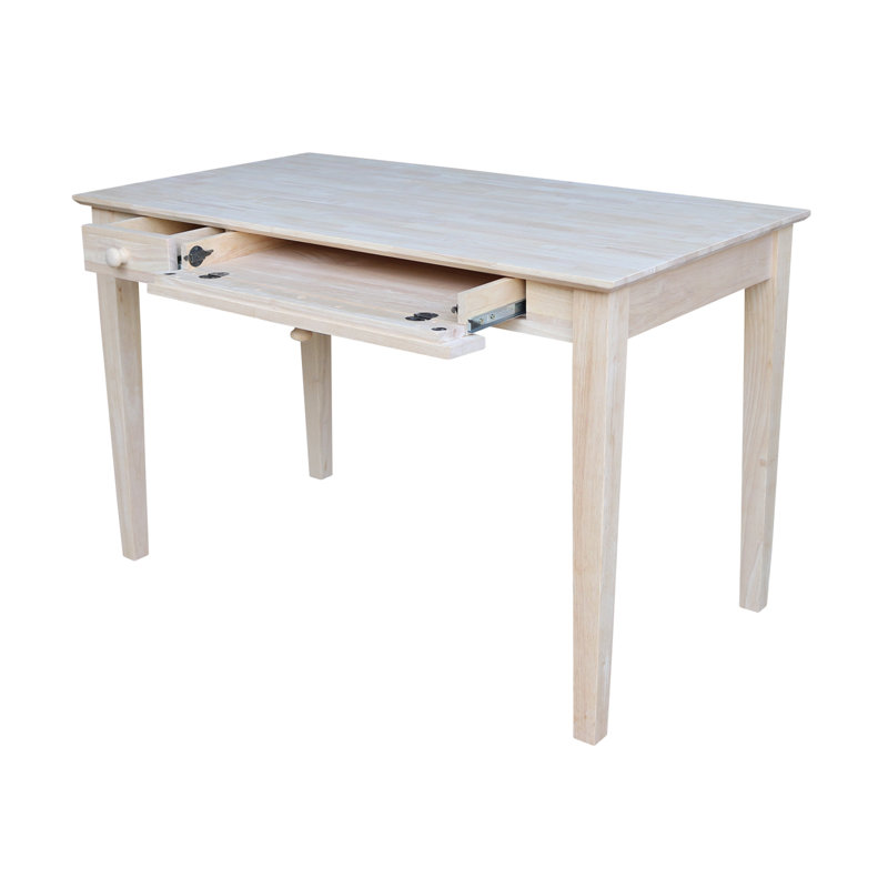 Bureau d'écriture en bois massif Clementine, Brut