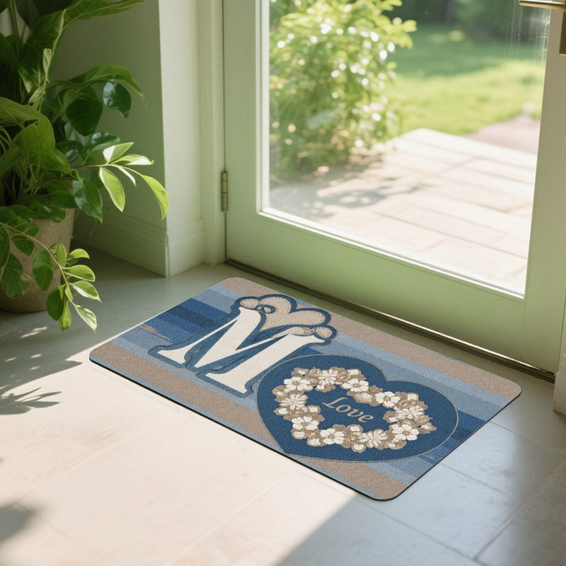 Paillasson Mom Love Heart, 24 x 36, pour porte d'entrée