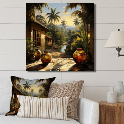 Oasis tropicale, art mural