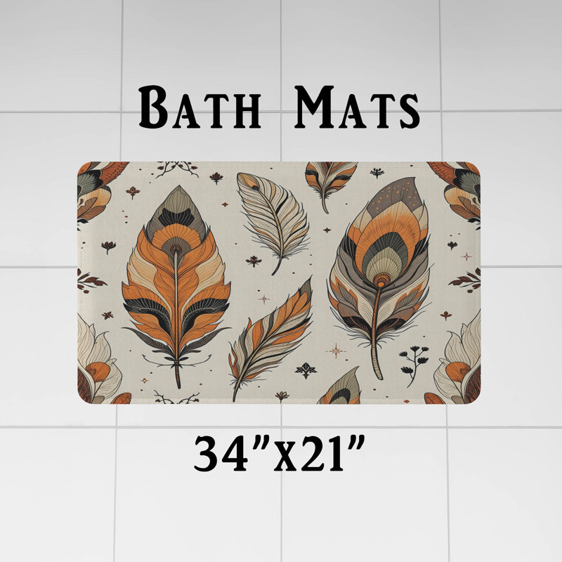 Rideau de douche avec tapis de bain, H 72 po x l 70 po