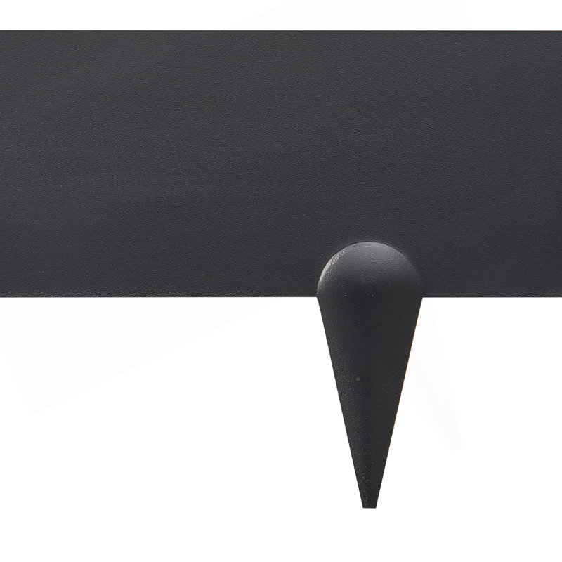 Bordure en acier pour paysage, paquet de 5, 39 x 4 po, bordure antirouille noire