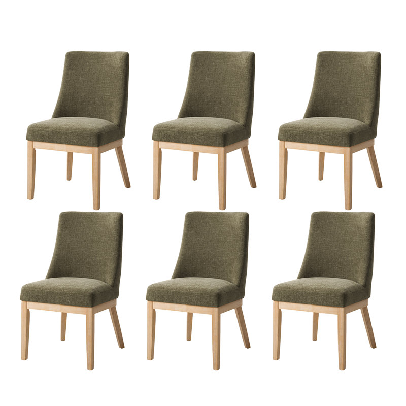 Chaise en bois massif Albertina Farmhouse, 6, Moss