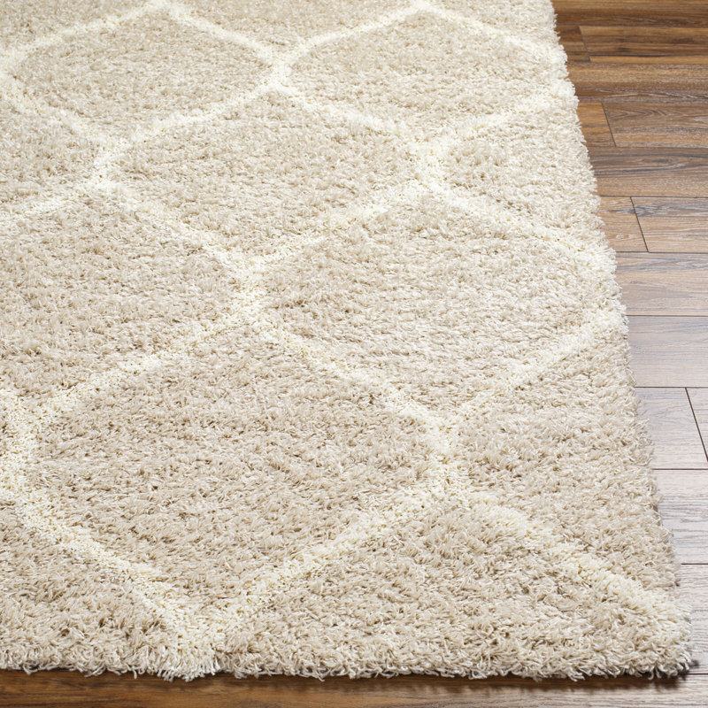 Geometric Shag Area Rug, Rectangle 130 x 170 cm