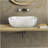 Bathroom Vessel Sink With Pre-Drilled Drain Hole-125216428