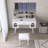 Elegant Vanity Makeup Table & Chair Set-1398319334
