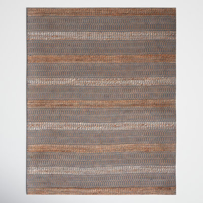 Soliz Geometric Flatweave Gray/Natural Area Rug