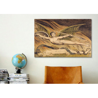'Satan Exulting over Eve' by William Blake Painting Print on Wrapped Canvas