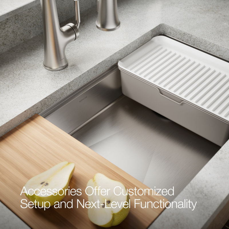 Strive® 32 In. Undermount Single-Bowl Workstation Kitchen Sink