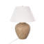  Lampe de table de vase en céramique de style antique avec abat-jour tambour blanc Ferman Cole