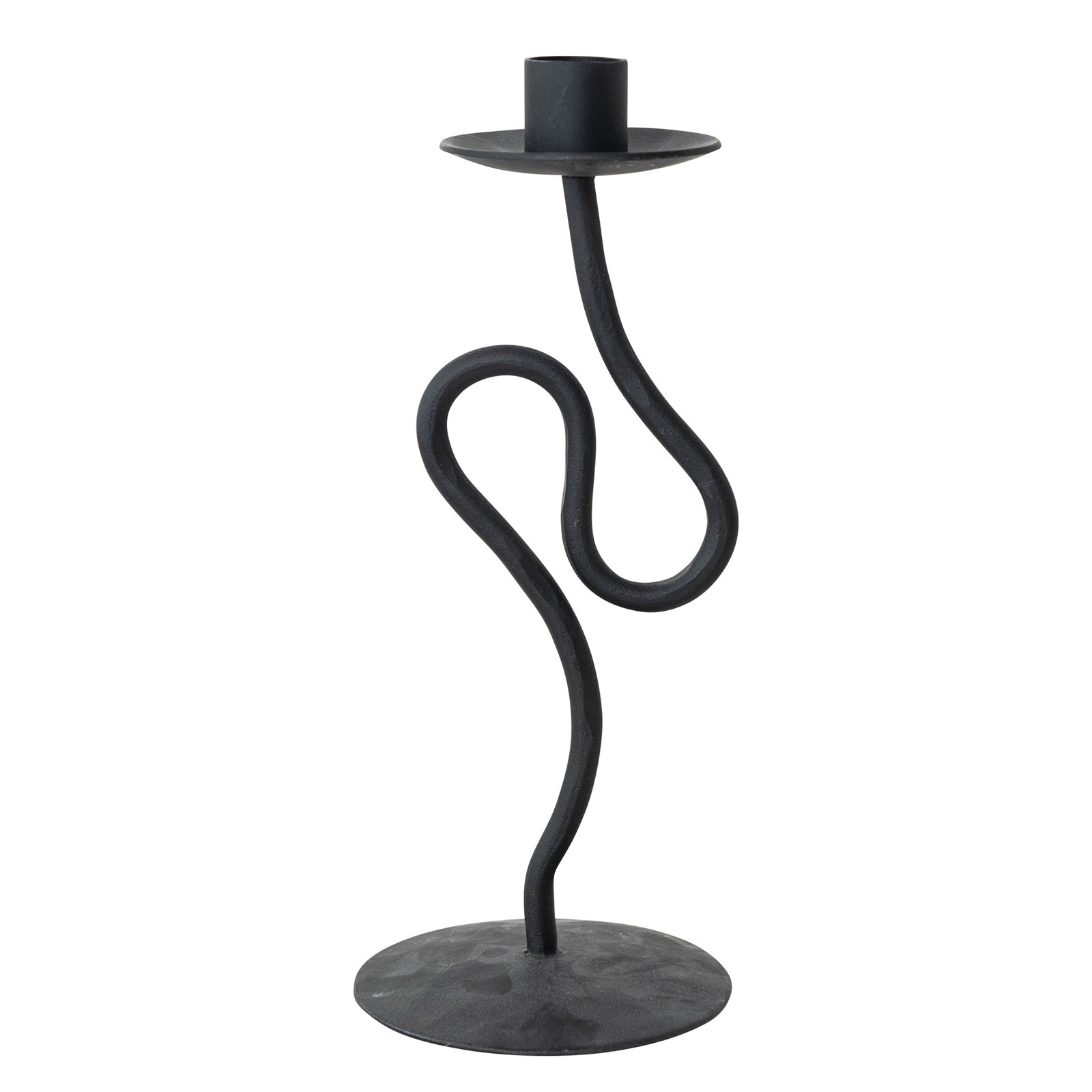 Tall Metal Abstract Shaped Taper Candle Holder
