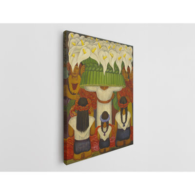 Diego Rivera Flower Festival Feast of Santa Anita Canvas Print