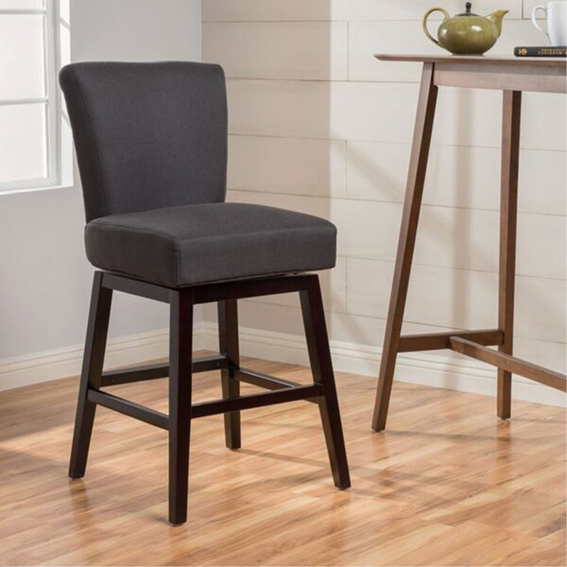 Swivel Counter Stool, Charcoal Grey