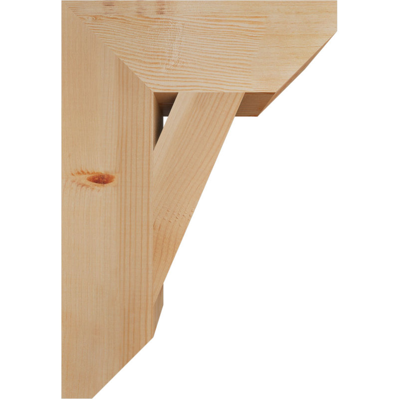 Support traditionnel en bois rustique à lattes, Sapin de Douglas, H 26 po x l 5,5 po x P 18 po