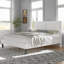 Base de lit grand format Kempst, cadre de lit plateforme grand rembourré avec tête de lit capitonnée à hauteur réglable, sommier robuste avec lattes de bois, aucun sommier requis, rangement sous le lit-63251647-89542122