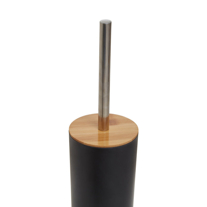 Lemay Free-Standing Toilet Brush & Holder, Black