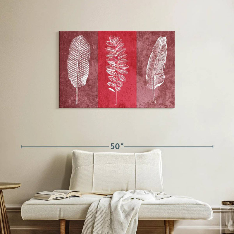 Harnek Leaf Imprints, 24" H x 36" W