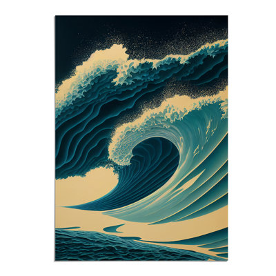 Powerful Ocean Wave - Wall Art
