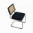 Biafra Stainless steel rattan back dining chair Upholstered Cantilever Chair (Set of 2)-1715675629