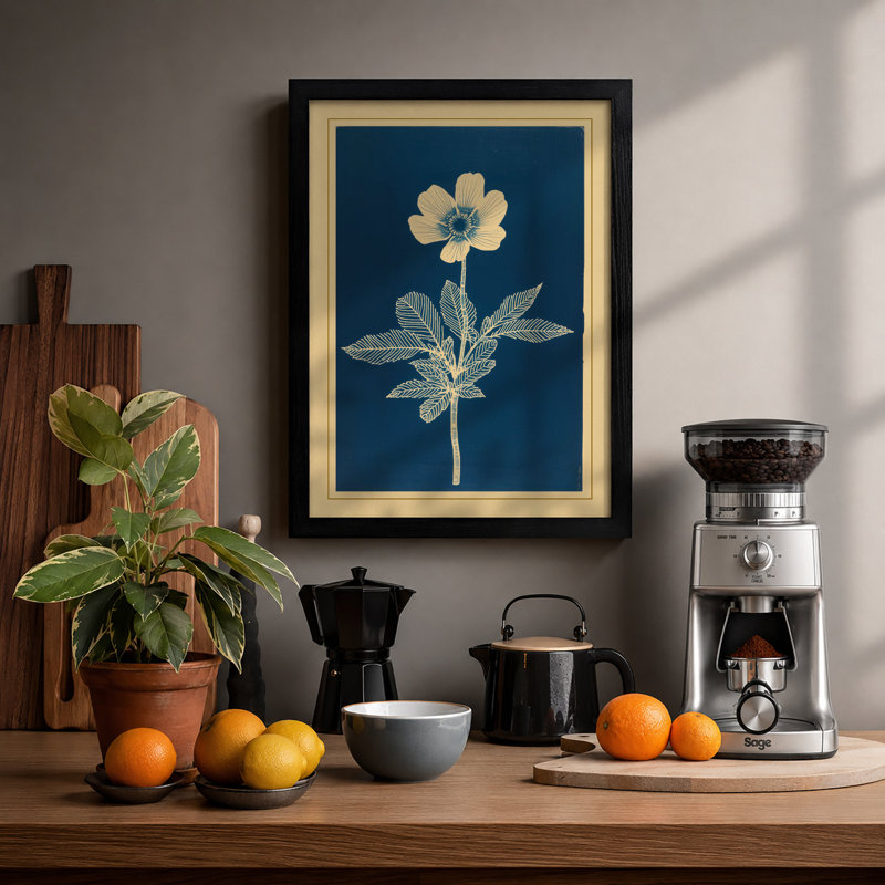 Classical Study Botanical - Framed Print, A1 - 84.1 x 59.4 cm, Black