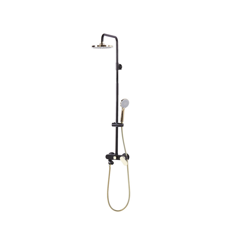 Milsom Thermostatic Shower with Dual Shower Head, Black
