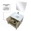 30 po X P 20 po De salle de bain rustique avec comptoir en quartz blanc, robinet chromé et Miroir-119987258-119987255-119987256