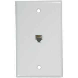 No Subject 1 - Gang Phone Jack Standard Wall Plate