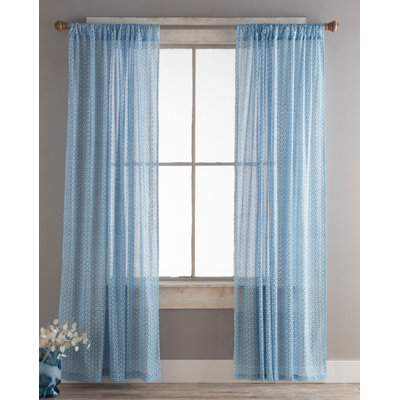 Saurav Cotton Semi Sheer Curtain Pair