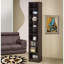 Rectangular 8-shelf Bookcase With 2 Fixed Shelves