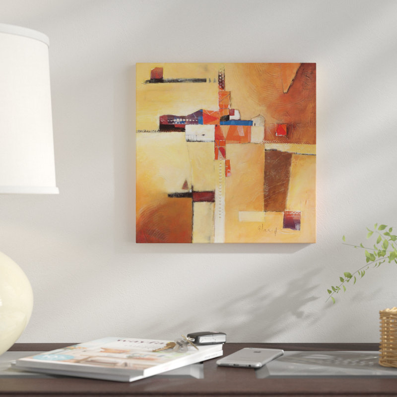 « abstract i », impression sur toile, H 18 po x l 18 po x P 1,5 po, Pas de tapis, Toile tendue